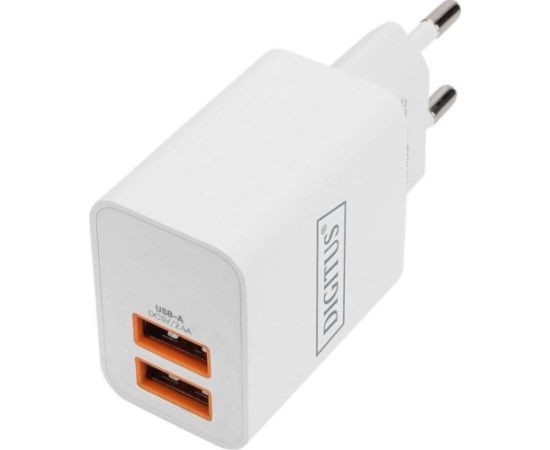 LĀDĒTĀJS Digitus USB CHARGER 2X USB-A 15W USB CHARGER 2X USB-A 15W