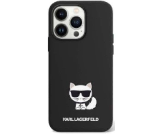 Karl Lagerfeld iPhone 14 Pro Max Liquid Silicone Choupette Case Apple Black