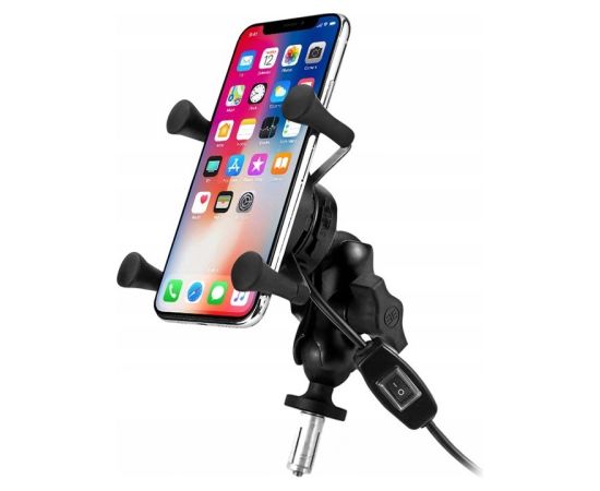 MOTORBIKE PHONE HOLDER FREEDCONN MC7W WITH INDUCTIVE CHARGER