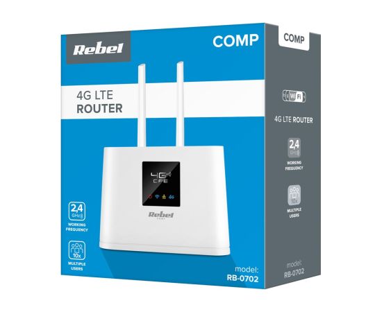 Rebel RB-0702 wireless router Single-band (2.4 GHz) 3G 4G