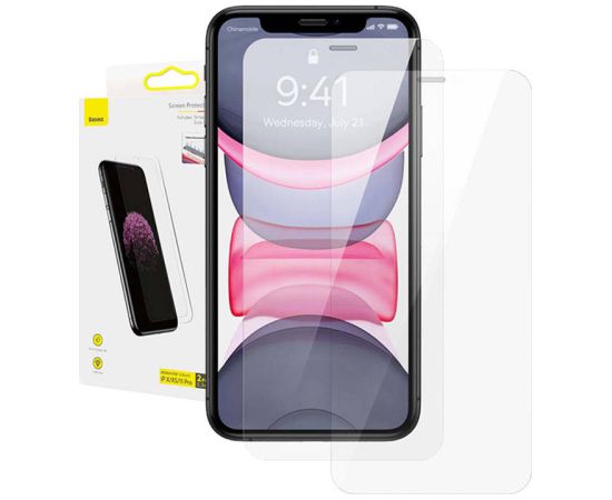 Baseus 0.3mm Full-glass Tempered Glass Film(2pcs pack) for iPhone X/XS/11 Pro 5.8inch
