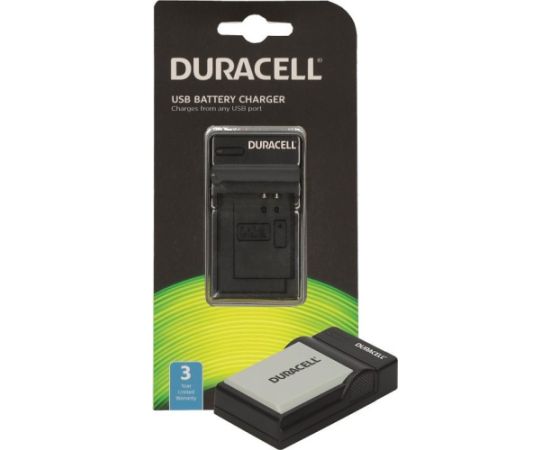 LĀDĒTĀJS Duracell Charger with USB Cable for DR9925 LP-E5