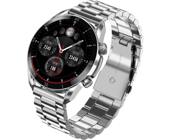 Garett Smartwatch V10 Leather / AMOLED / Bluetooth / IP68 / Backlit display / Sports modes Умные часы