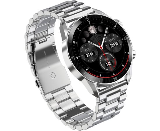 Garett Smartwatch V10 Leather / AMOLED / Bluetooth / IP68 / Backlit display / Sports modes Viedpulkstenis