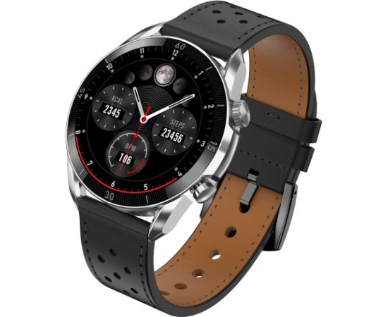 Garett Smartwatch V10 Leather / AMOLED / Bluetooth / IP68 / Backlit display / Sports modes Умные часы