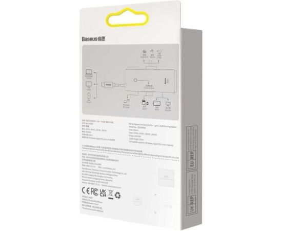 Baseus Hubs Type-C / 2x USB 3.0 / PD Type-C / HDMI 1.4 / SD / TF