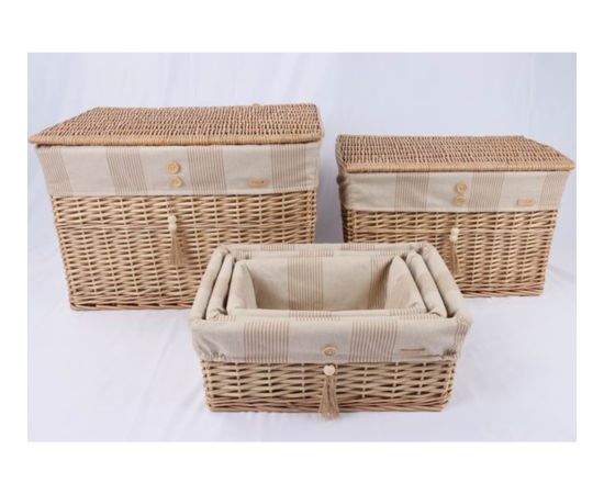 Basket WILLI STRIPE 38x25xH16cm