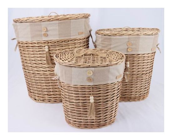 Basket WILLI STRIPE 33x21xH36cm