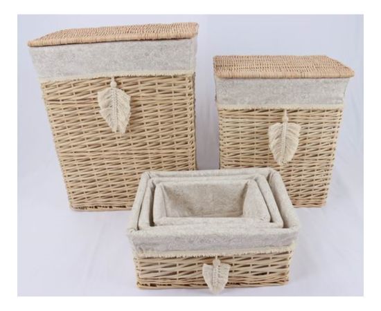 Basket WILLI TASSEL 34x25xH15cm