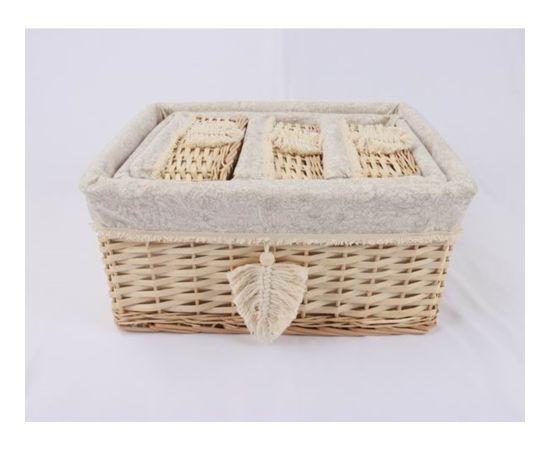 Basket WILLI TASSEL 26x18xH12cm