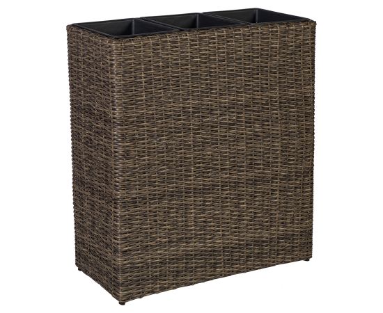 Puíu kaste WICKER 77x27xH80cm, tumði brûns