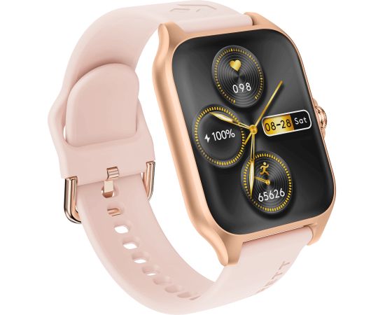 Garett Smartwatch GRC Activity 2 Gold matt / AMOLED / 100 sports modes / SOS function / Bluetooth Viedpulkstenis
