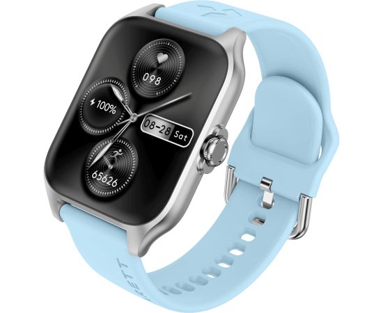 Garett Smartwatch GRC Activity 2 Silver matt / AMOLED / 100 sports modes / SOS function / Bluetooth Viedpulkstenis