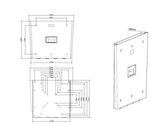 Multibrackets MB-3008 Кронштейн для настенного крепления телевизора для телевизоров до 40" / 30kg