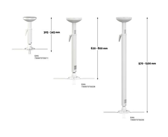 Multibrackets MB-5235 Универсальное крепление для проекторов 970-1500 mm / 30kg Projektoru kronšteini