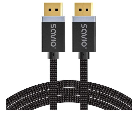 SAVIO DISPLAYPORT (M) - DISPLAYPORT (M) CABLE, V1.4, 3 m, CL-176