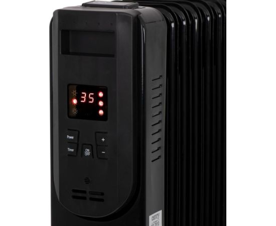 Adler Electric oil heater with remote control CAMRY CR 7814 13 fins, 2500 W black