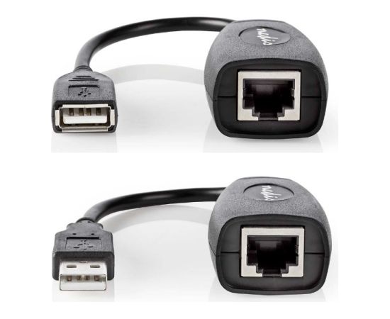 Nedis Активный удлинительный кабель USB 2.0 | Мужчина - Женщина | 50 м | Черный USB1.1