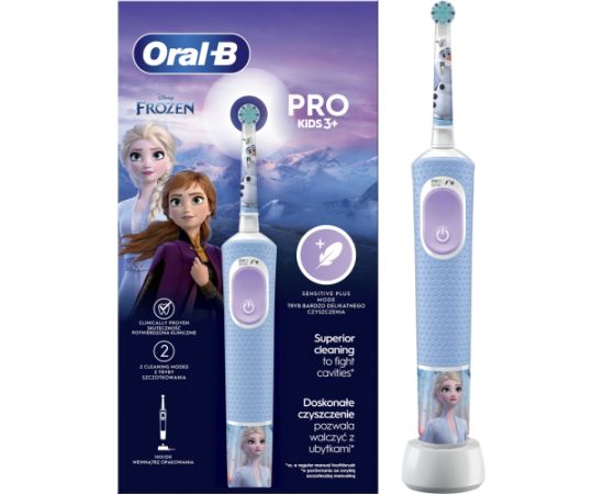 BRAUN Vitality PRO el.zobu  birste - bērnu, Frozen - D 103.413.2K/Frozen