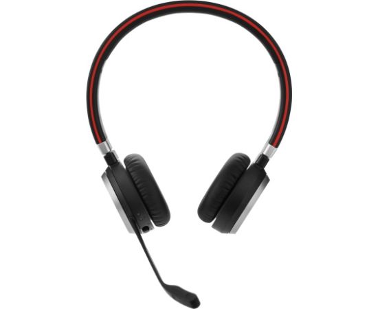 Jabra Беспроводные стереонаушники Evolve 65 SE MS с микрофоном, Bluetooth, подставкой для зарядки