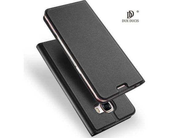 Dux Ducis Premium Magnet Case Grāmatveida Maks Telefonam Huawei Mate 20 Lite Pelēks