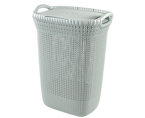 (Ir veikalā) Curver Veļas kaste grozs Knit 57L 45x34x61cm zila