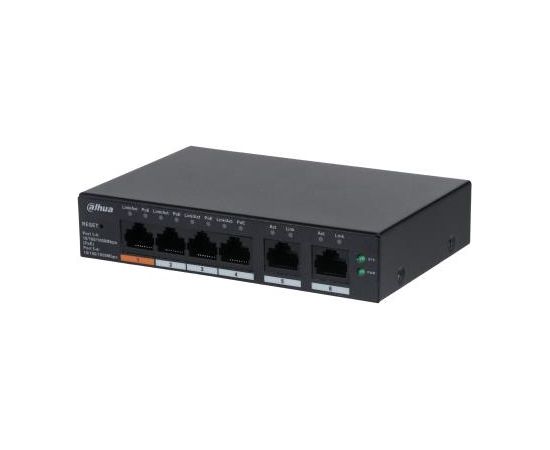Switch DAHUA CS4006-4GT-60 Type L2 Desktop/pedestal PoE ports 4 60 Watts DH-CS4006-4GT-60