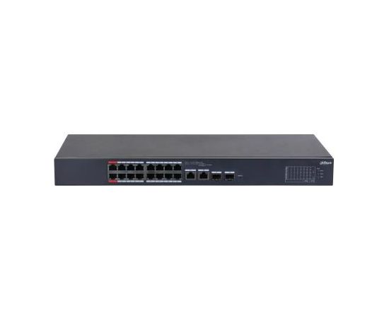 Switch DAHUA CS4218-16ET-240 Type L2 Desktop/pedestal 16x10Base-T / 100Base-TX PoE ports 16 DH-CS4218-16ET-240