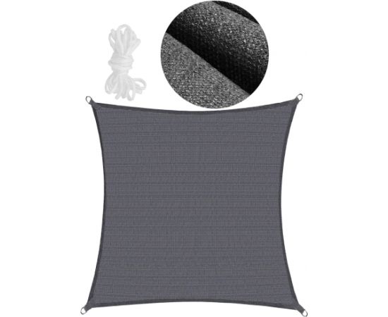 Springos SN1062 СОЛНЕЧНЫЙ ПАРУС 3 x 3 М ТЕМНО-СЕРЫЙ Декоративное освещение 