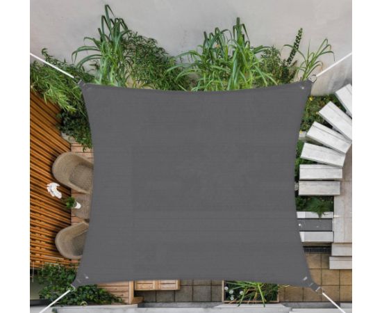 Springos SN1062 СОЛНЕЧНЫЙ ПАРУС 3 x 3 М ТЕМНО-СЕРЫЙ Декоративное освещение 