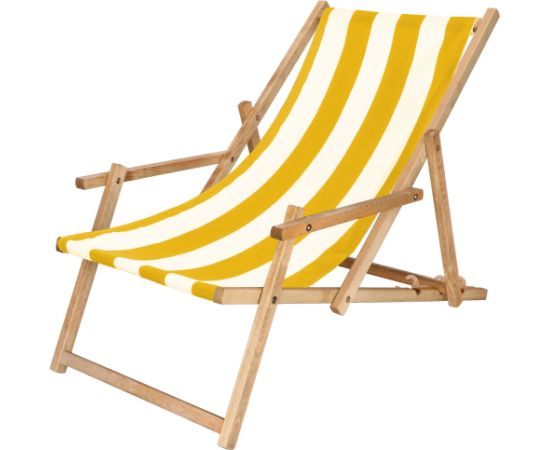 Springos DC006 DSWY ПРОПИТАННОЕ СТУЛ С ПОДЛОКОТНИКАМИ ЖЕЛТЫЙ РЕМЕНЬ Dārza krēsli