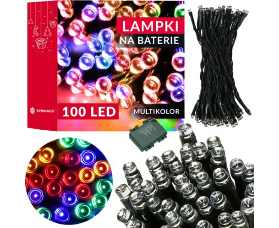 Akumulatora gaismas Springos CL4032 100 Led