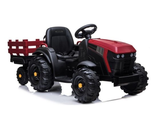 Lean Cars Electric Ride On Tractor with a trailer BDM0925 Red