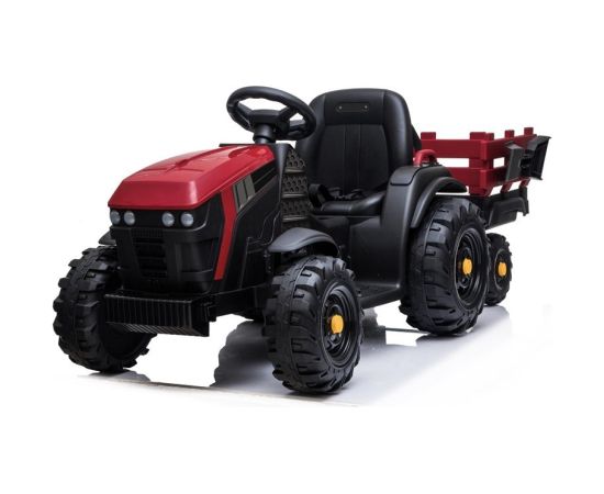 Lean Cars Electric Ride On Tractor with a trailer BDM0925 Red