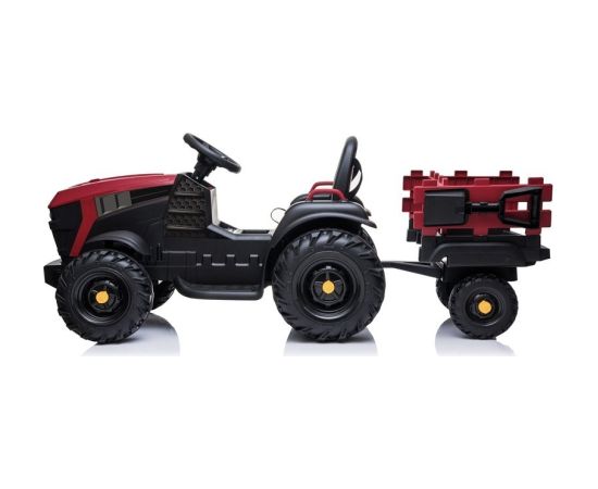 Lean Cars Electric Ride On Tractor with a trailer BDM0925 Red