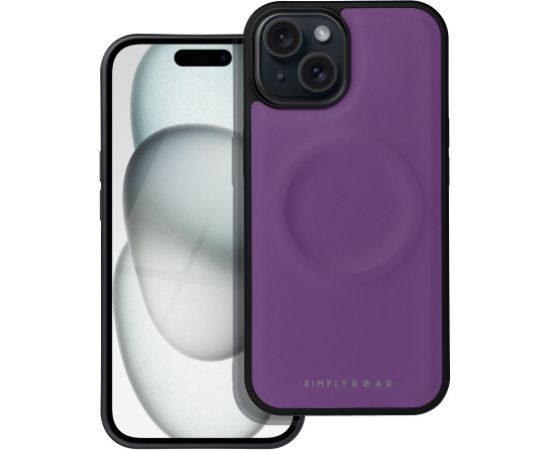 Roar Mag Morning silikona aizsargapvalks Apple iPhone 15 Plus violets