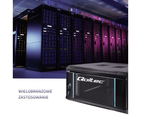 Qoltec 54465 RACK cabinet 19" | 6U | 600 x 370 x 600