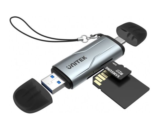 UNITEK CARD READER SD/MICROSD USB-A 5 GBPS/USB-C