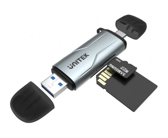 UNITEK CARD READER SD/MICROSD USB-A 5 GBPS/USB-C