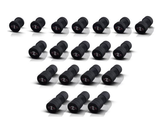 Marbo Sport Gumijota hantele Marbo - 5 kg, melna Svaru ripas un stieņi