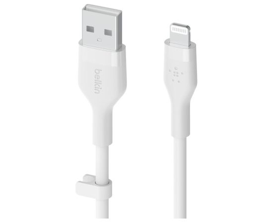 Belkin Cbl Scicone USB-A LTG 2M blc White