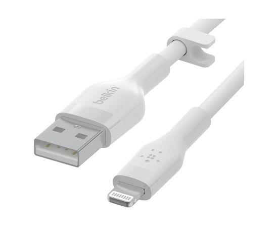 Belkin Cbl Scicone USB-A LTG 2M blc White