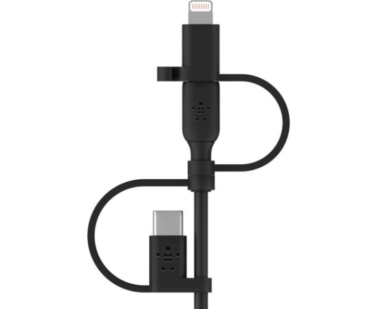 Belkin BOOST CHARGE USB cable 1 m USB A USB C/Micro-USB B/Lightning Black