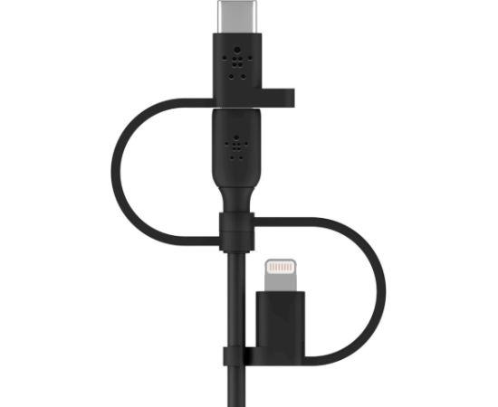 Belkin BOOST CHARGE USB cable 1 m USB A USB C/Micro-USB B/Lightning Black