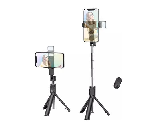 OEM Borofone Selfie Stick BY8 bluetooth штатив с пультом дистанционного управления черный