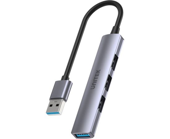 UNITEK HUB USB-A 1XUSB-A 5 GBPS, 3XUSB-A 2.0 ALU