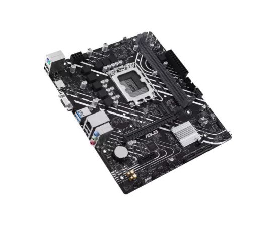 Mainboard ASUS Intel H610 LGA1700 Micro-ATX Memory DDR5 Memory slots 2 1xPCI-Express 3.0 1x 1xPCI-Express 4.0 16x 1xM.2 1x15pin D-sub 1xHDMI 4xUSB 2.0 2xUSB 3.2 1xPS/2 1xRJ45 3xAudio port PRIMEH610M-K