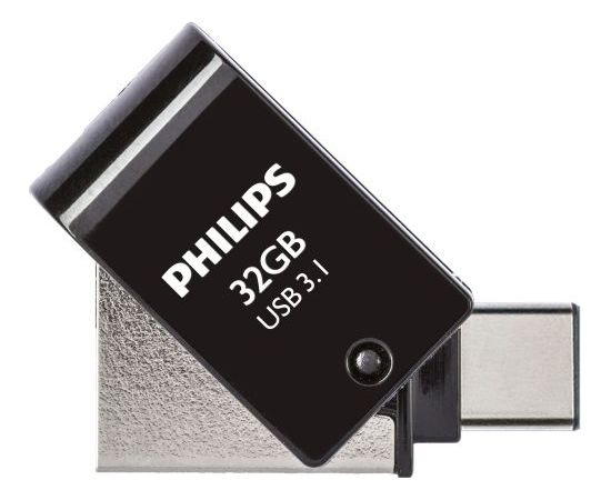 PHILIPS USB 3.1 / USB-C Flash Drive Midnight black 32GB