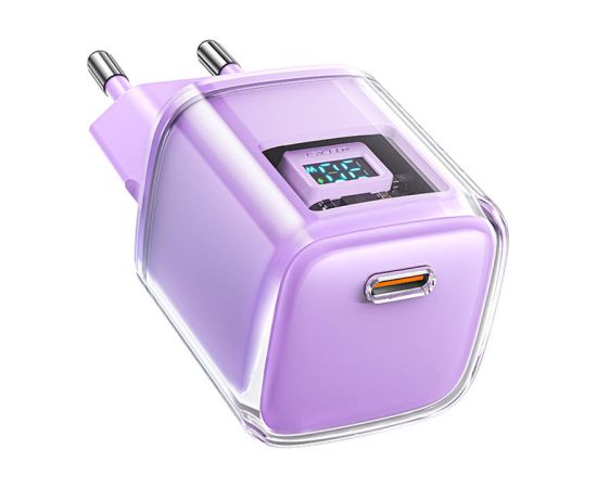 Wall charger Acefast A53 Sparkling series PD 30W GaN (purple) Зарядные устройства