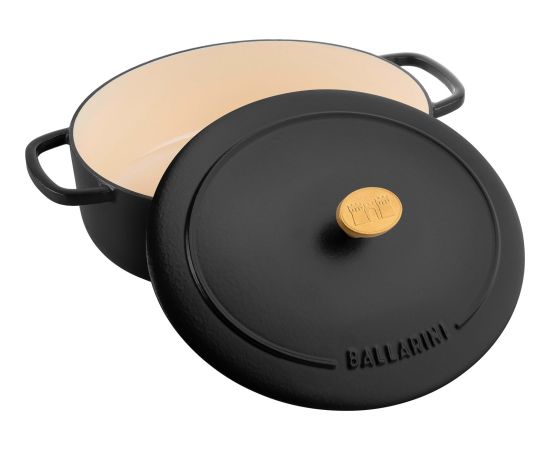 BALLARINI BELLAMONTE oval cast iron pot 75003-546-0 - 5.5 ltr black